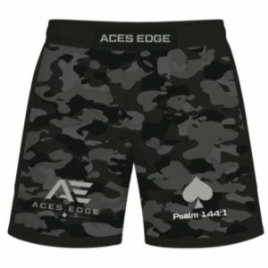 Aces Edge Fight & Training Shorts — Black Camo