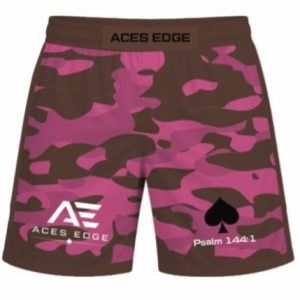 Aces Edge Fight & Training Shorts — Pink Camo