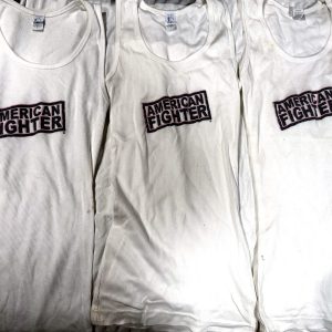 American Fighter Ribbed Tank — White (Storage Marked)
