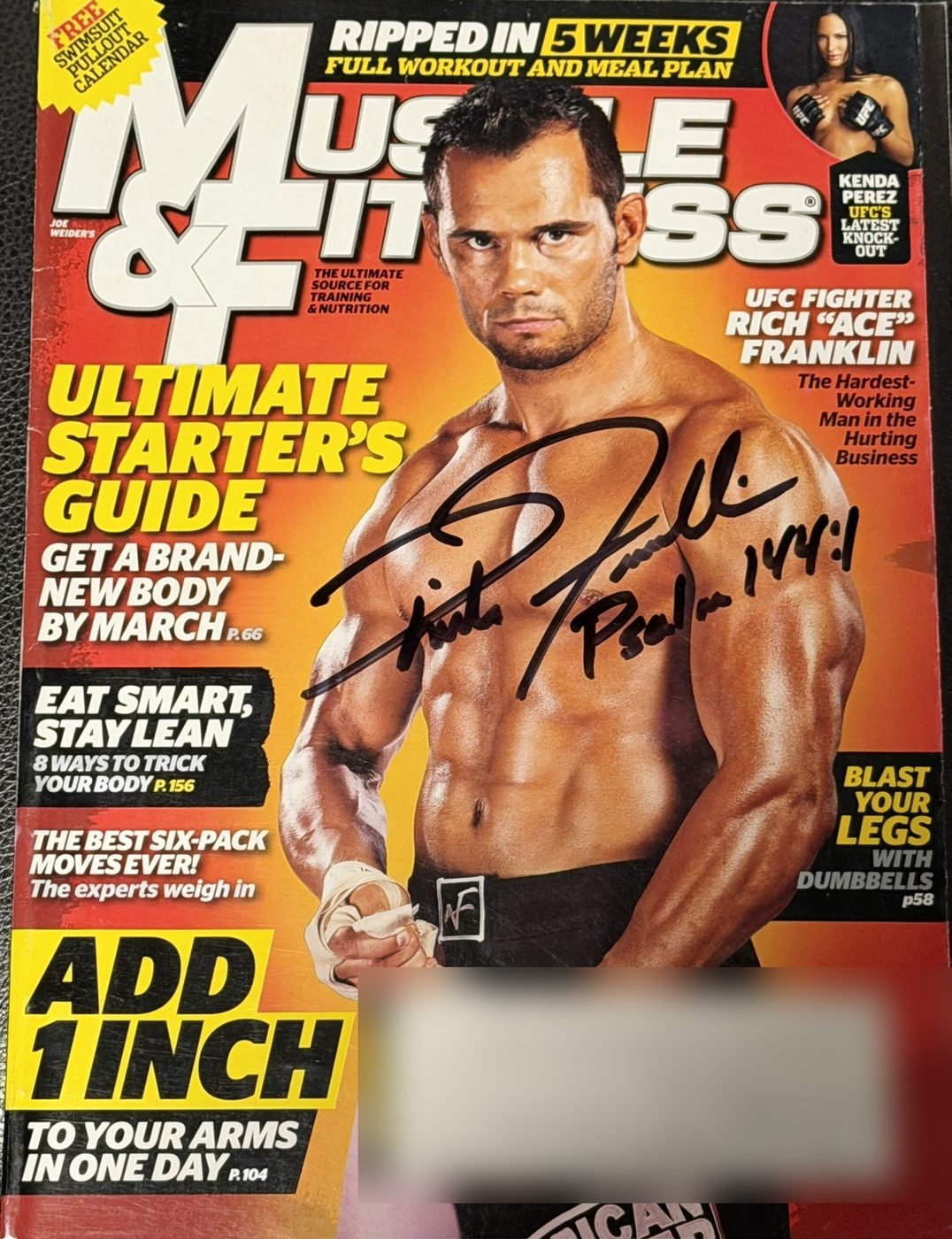 Signed Muscle & Fitness Magazine — January 2011