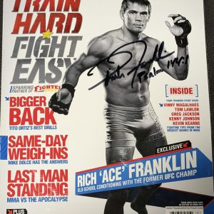Signed Train Hard Fight Easy Magazine — October 2012