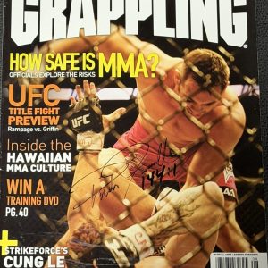 Signed Ultimate Grappling Magazine — August 2008 (Cage Cover)